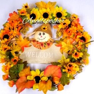 Large Fall Welcome Wreath